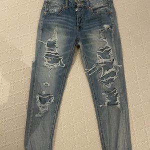 American Eagle Ripped Mom Jeans